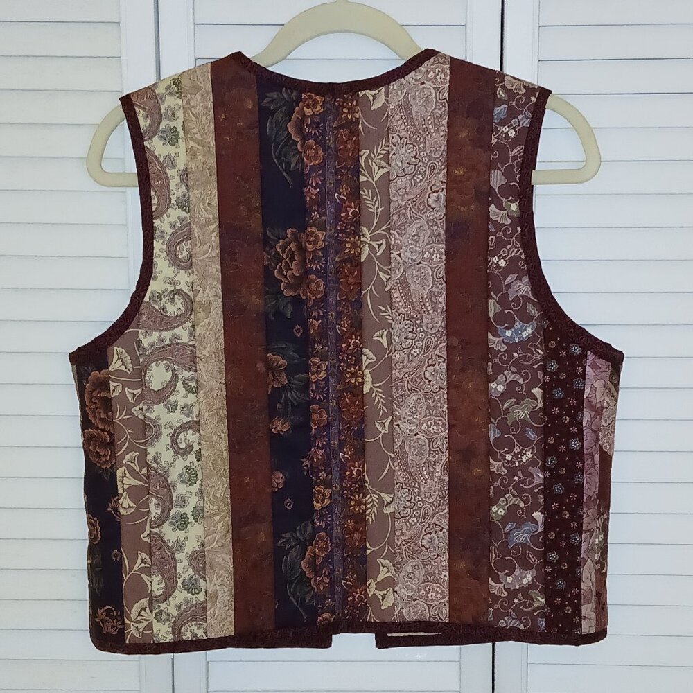 Hand Crafted Patchwork Vest - Multicolor - image 2